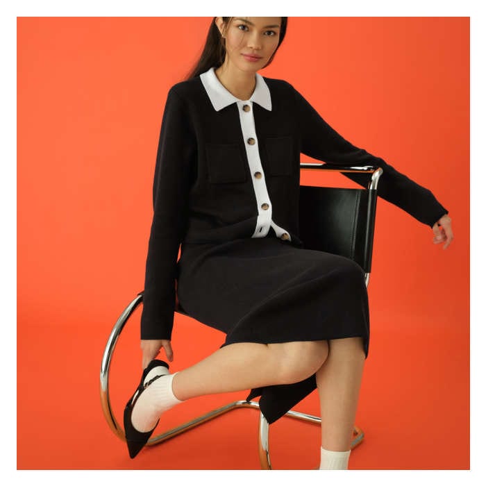 Women's Slit Sweater Skirt